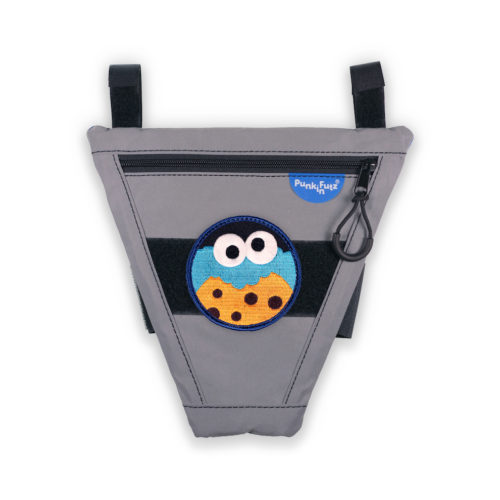 EveryWheelCarry bag with single zipper and Cookie Monster patch